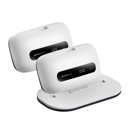 Два сменных аккумулятора BOBOVR BM60 и док-станция для M3 и M3 Pro Plus емкостью 6500 мАч