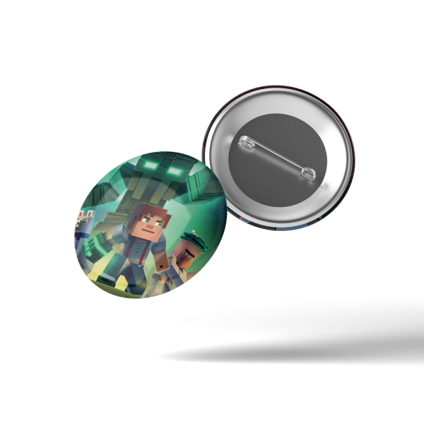 Значок "Minecraft" 50x50мм, 1шт.