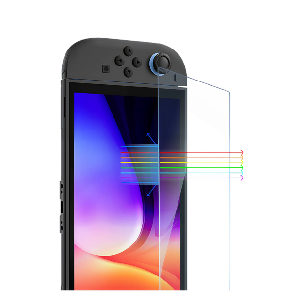 Защитное стекло TRANSNOVO Anti-Blue light с рамкой для Nintendo Switch 2