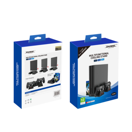 Многофункциональный стенд DOBE для PS4/Slim/Pro с индикаторами и функцией охлаждения, TP4-882C