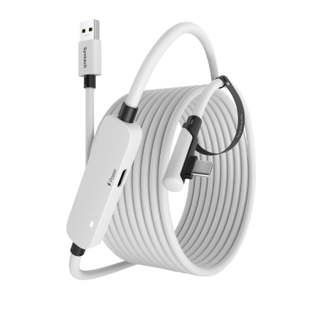 Кабель с зарядным портом для Oculus Quest 3/2, Pico 4 Syntech Fast Charging Link, 5 метров, белый