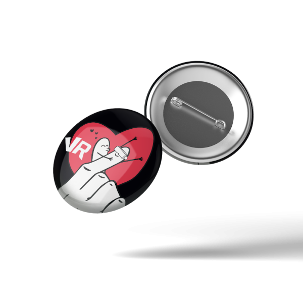 Значок "Heart" 56x56мм,  1шт.