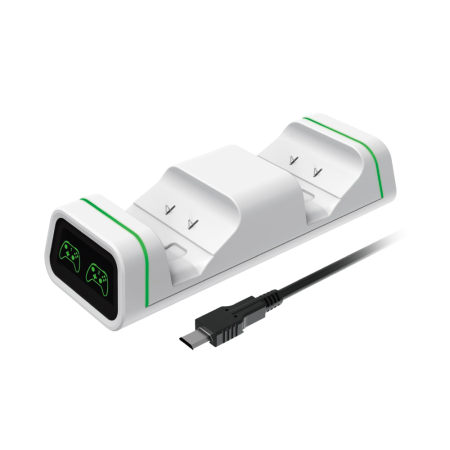 Зарядная станция DOBE XBOX One/Series (X/S), 2 акб.с индикаторами, белый TYX-19006XW
