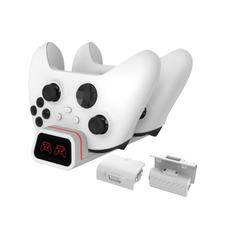 Зарядная станция DOBE XBOX One/Series (X/S), 2 акб.с индикаторами, белый TYX-19006XW