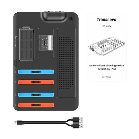 Док-станция TRANSNOVO для Nintendo Switch 2 с охлаждением, 9 слотов для картриджей