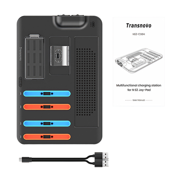 Док-станция TRANSNOVO для Nintendo Switch 2 с охлаждением, 9 слотов для картриджей