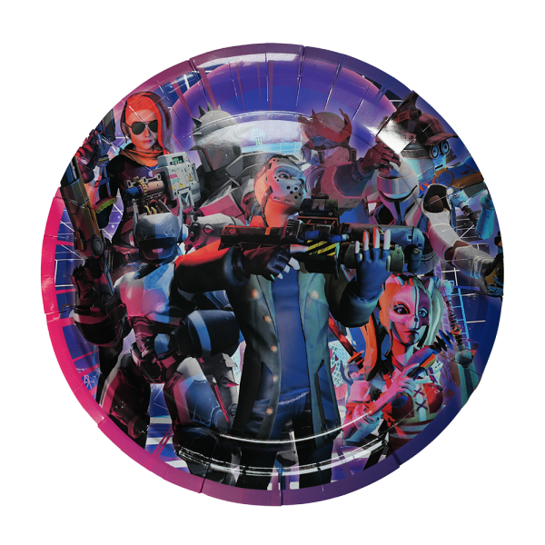 Тарелки одноразовые, бумажные Portal Arcade, 17 см, 10 шт.