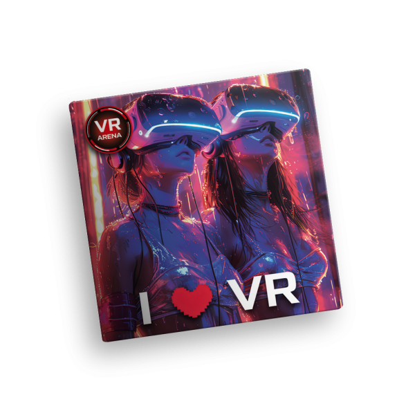 Магнит квадратный 65x65мм "Girls", 1 шт.