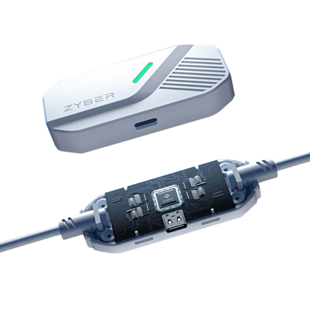 Кабель ZyberVR для потоковой передачи данных и зарядки Oculus 3/3S/2/Pico 4 (5 метров/белый)