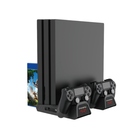 Многофункциональный стенд DOBE для PS4/Slim/Pro с индикаторами и функцией охлаждения, TP4-882C